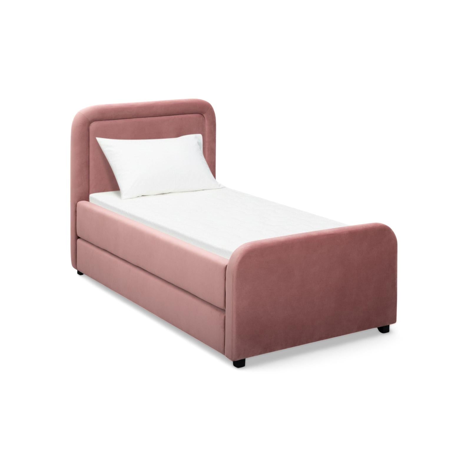 TOV Furniture Briella Performance Velvet Trundle Bed in Twin