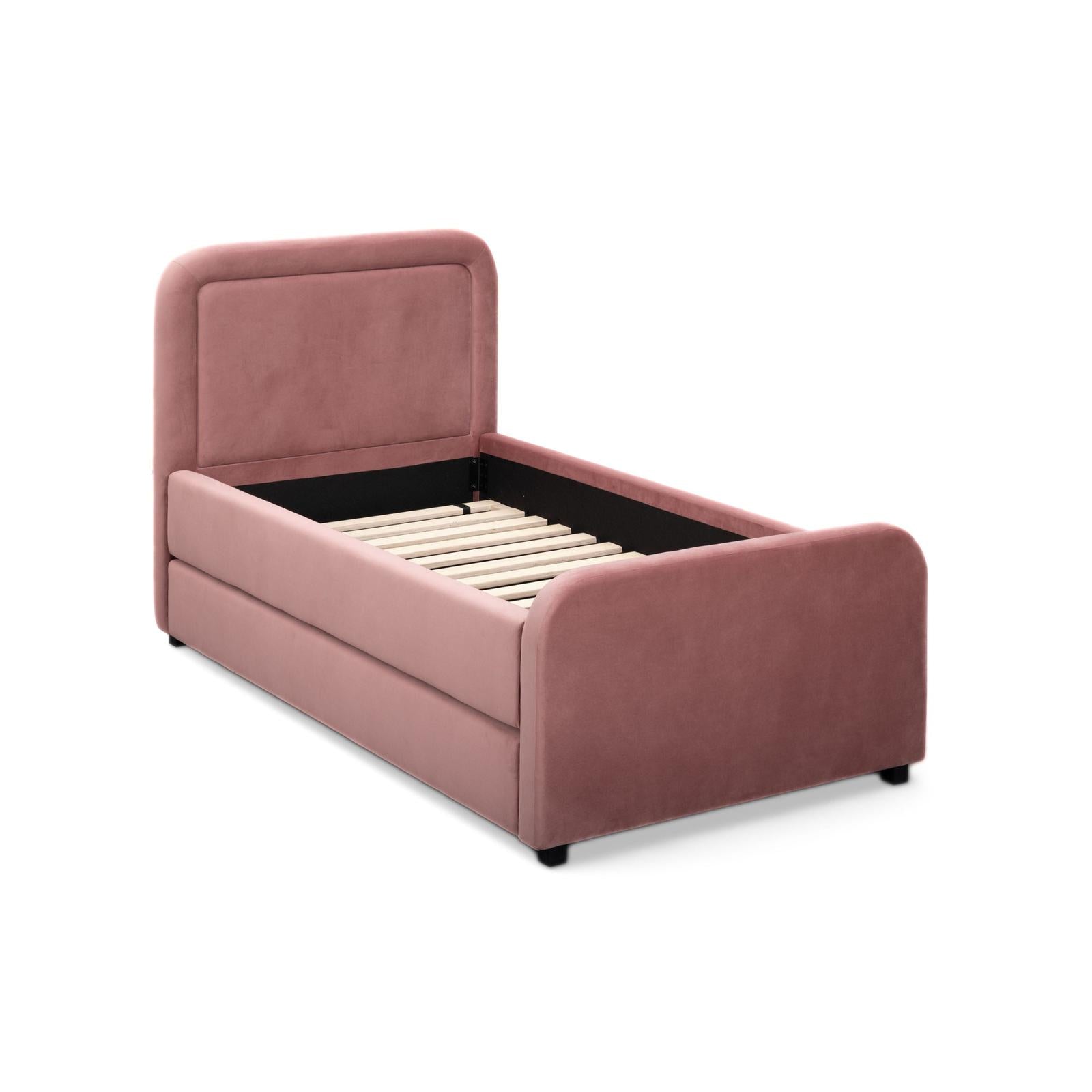 TOV Furniture Briella Performance Velvet Trundle Bed in Twin