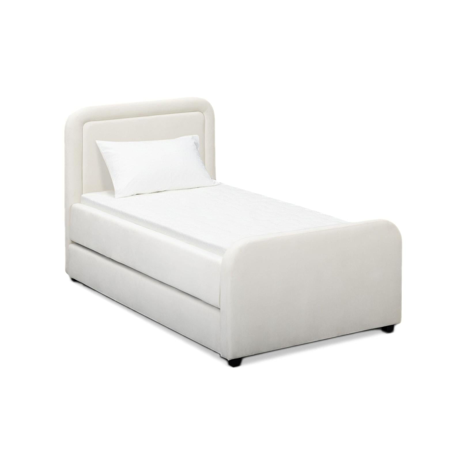 TOV Furniture Briella Performance Velvet Trundle Bed in Twin