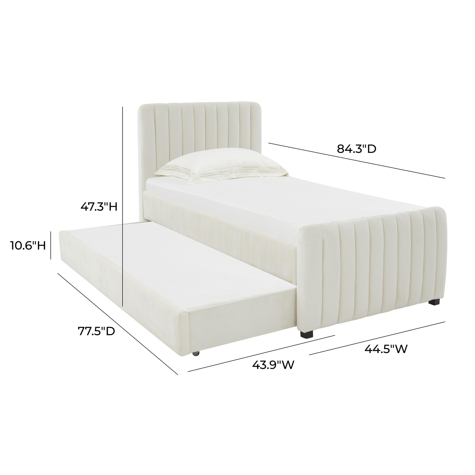 TOV Furniture Angela Trundle in Twin