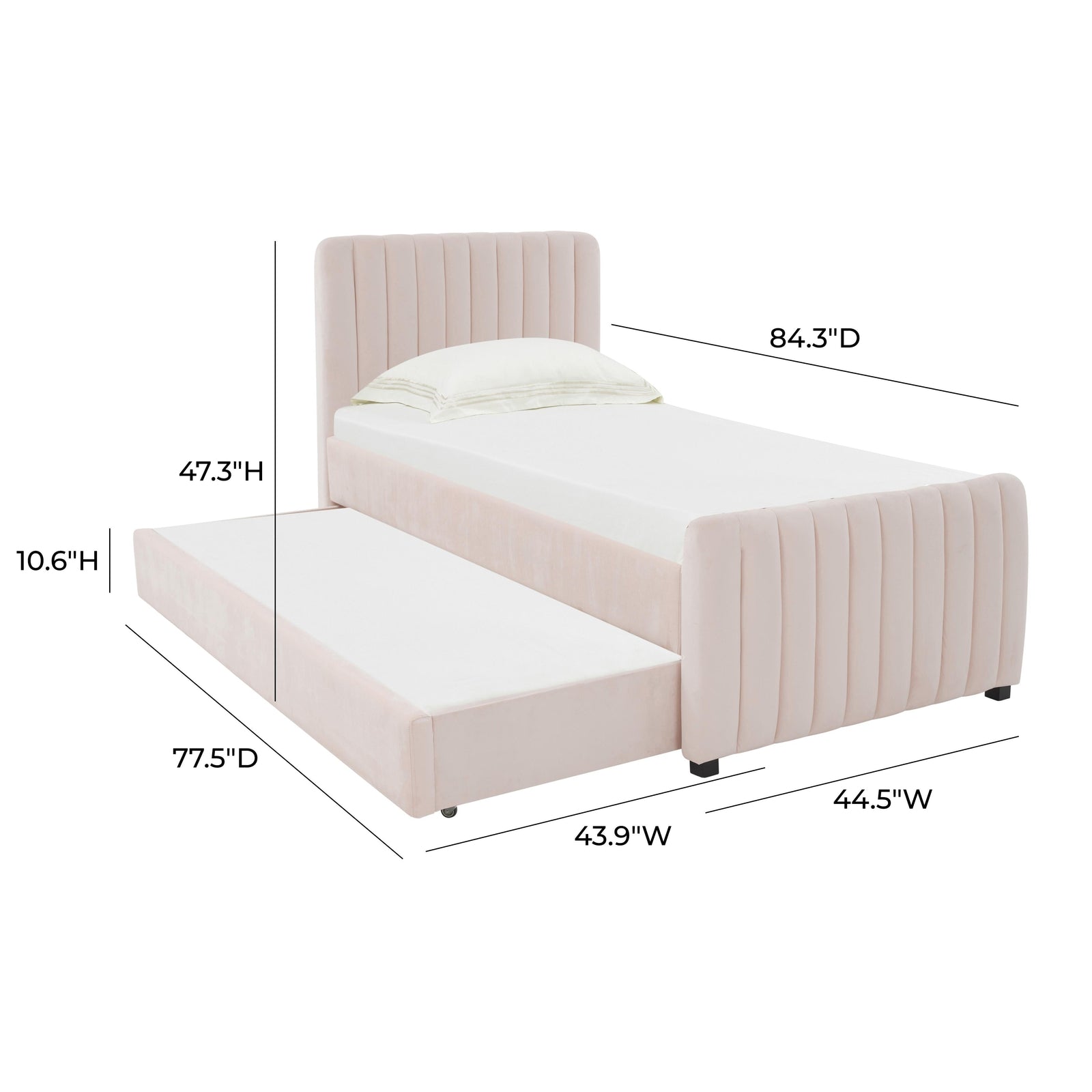 TOV Furniture Angela Trundle in Twin