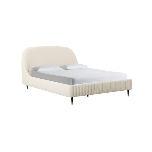 TOV Furniture Denise Cream Boucle Bed