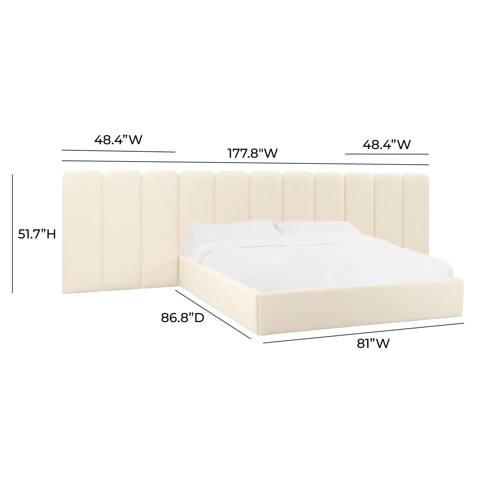 TOV Furniture Palani Wings - Queen or King Set of 2