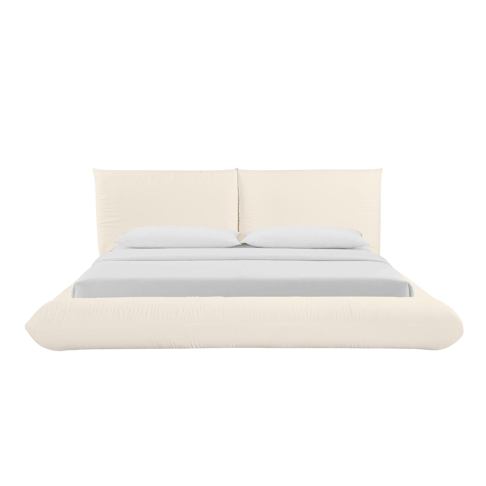 TOV Furniture Romp Cream 100% Recycled Linen Bed
