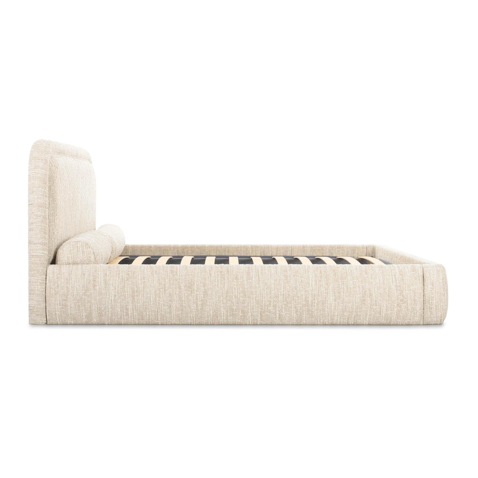 TOV Furniture Murielle Taupe Textured Boucle Bed