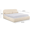 TOV Furniture Murielle Taupe Textured Boucle Bed