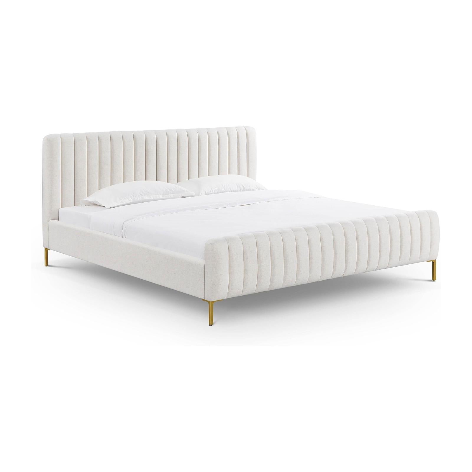 TOV Furniture Angela Upcycled Linen Bed
