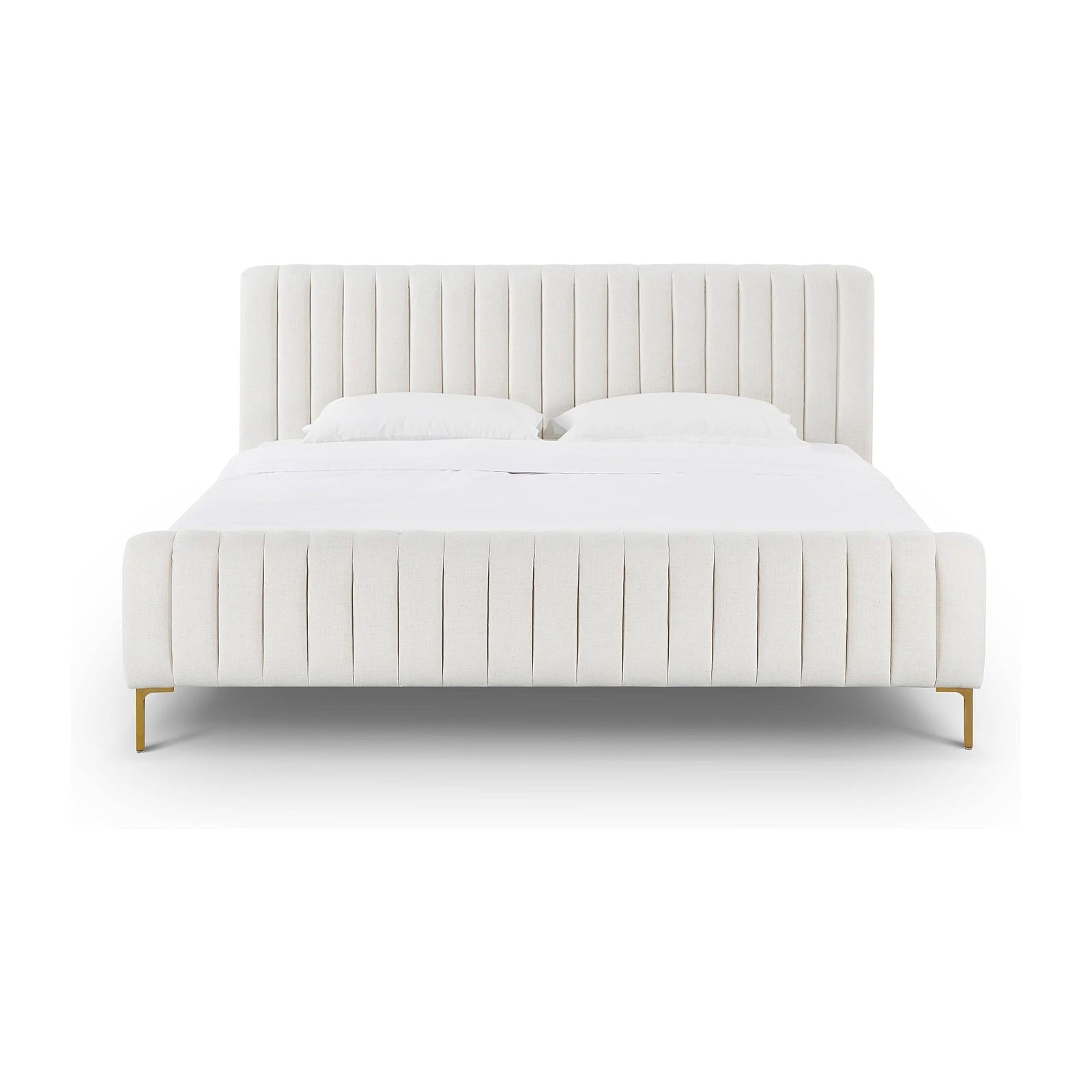 TOV Furniture Angela Upcycled Linen Bed