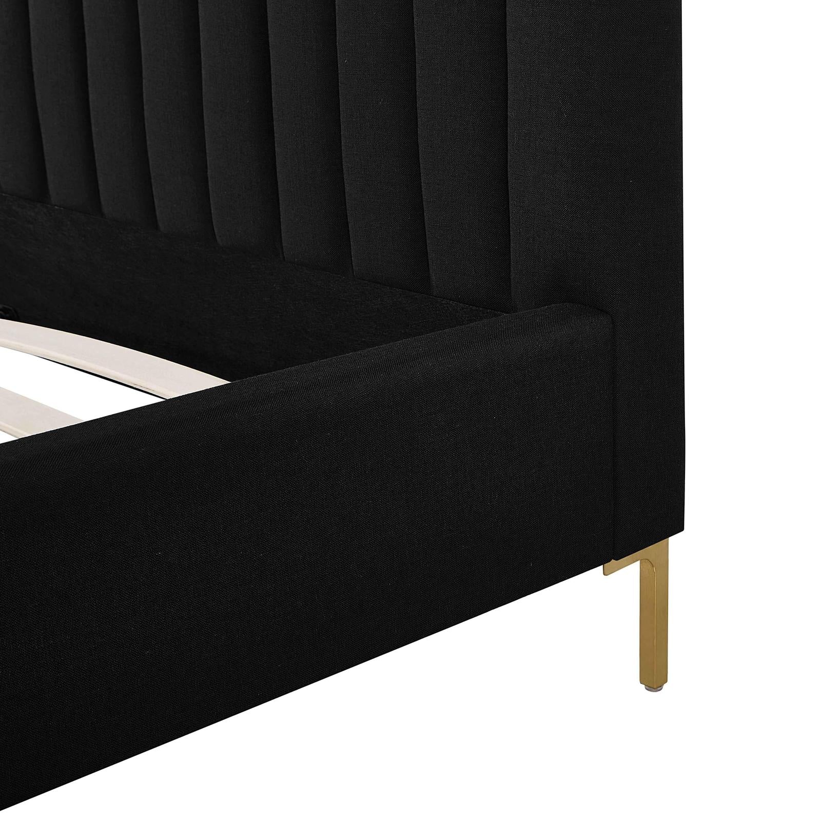 TOV Furniture Angela Upcycled Linen Bed