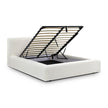 TOV Furniture Meena Cream Upcycled Linen Storage Bed