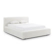 TOV Furniture Meena Cream Upcycled Linen Storage Bed