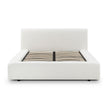 TOV Furniture Meena Cream Upcycled Linen Storage Bed