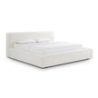 TOV Furniture Meena Cream Upcycled Linen Storage Bed