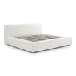TOV Furniture Meena Cream Upcycled Linen Storage Bed