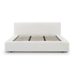 TOV Furniture Meena Cream Upcycled Linen Storage Bed