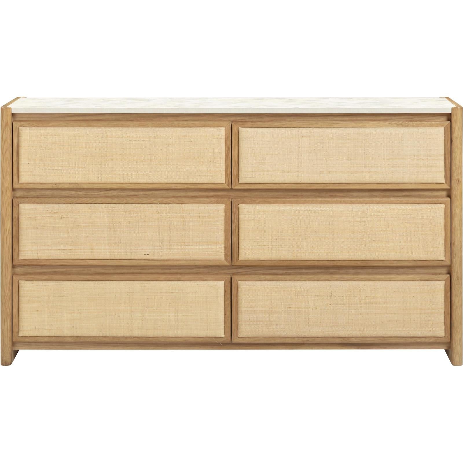 TOV Furniture Paige Natural Oak Drawer Dresser