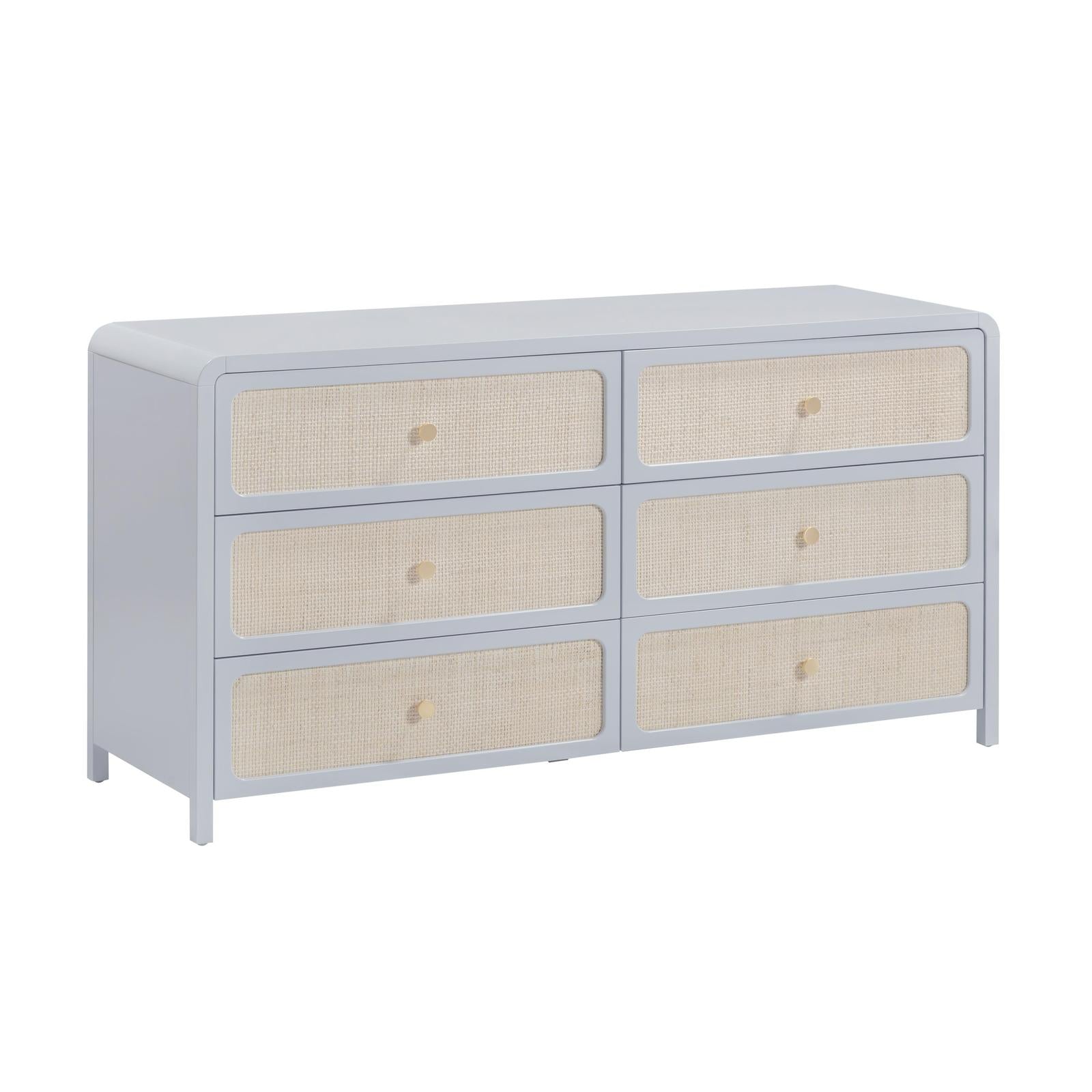 TOV Furniture Patty Rattan 6 Drawer Dresser