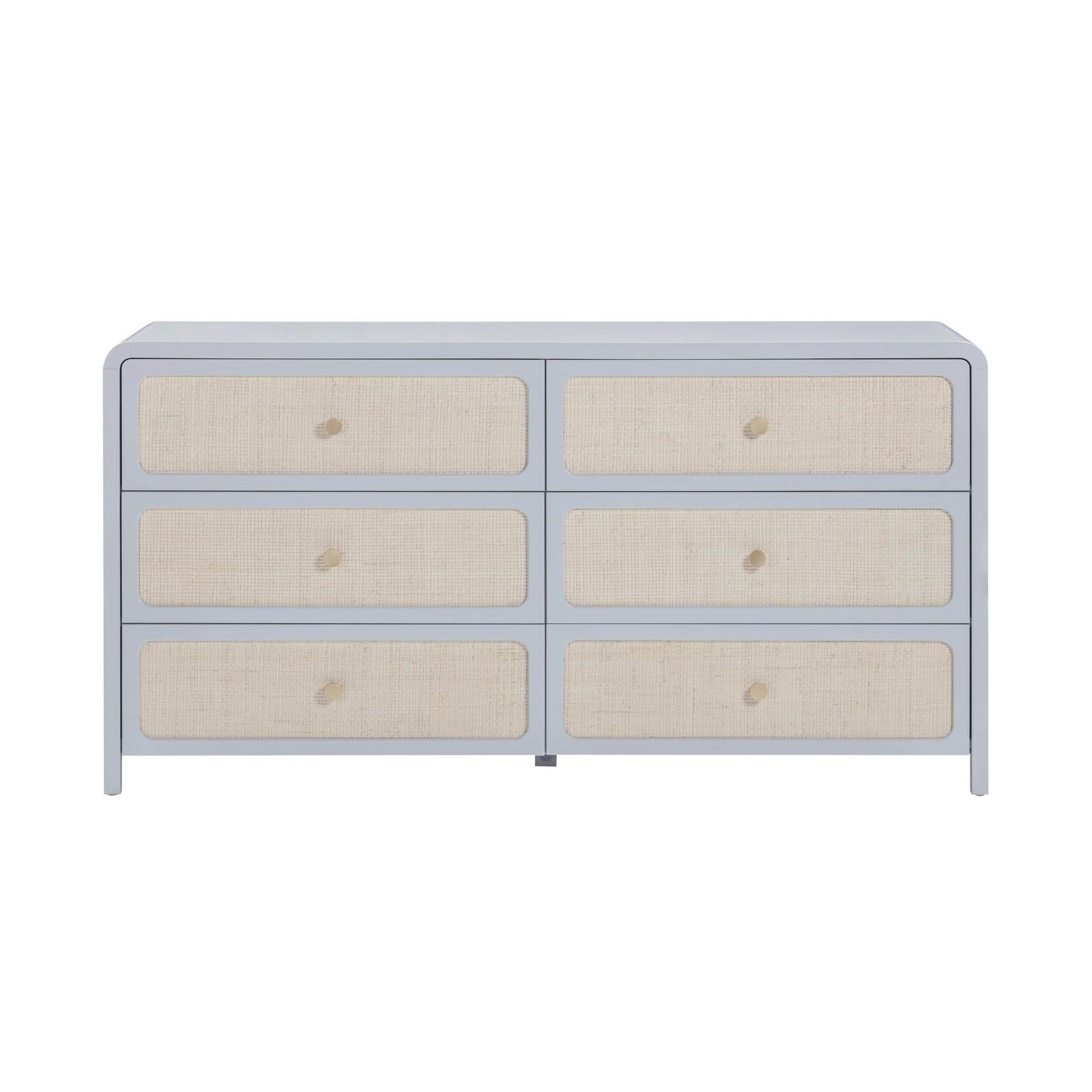 TOV Furniture Patty Rattan 6 Drawer Dresser