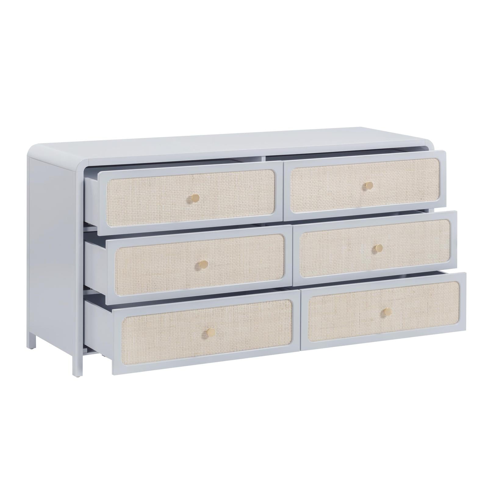 TOV Furniture Patty Rattan 6 Drawer Dresser