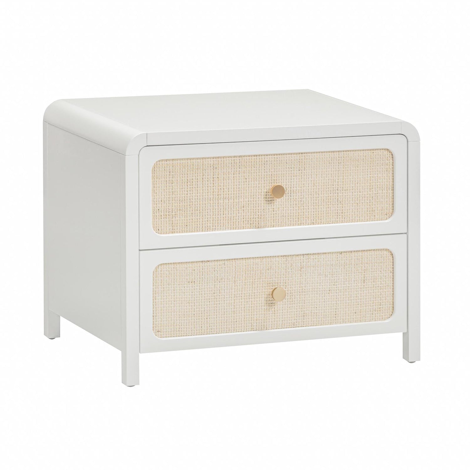 TOV Furniture Patty 28" Rattan 2 Drawer Nightstand