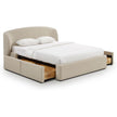 TOV Furniture Corey Upcycled Performance Linen Storage Bed