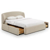 TOV Furniture Corey Upcycled Performance Linen Storage Bed