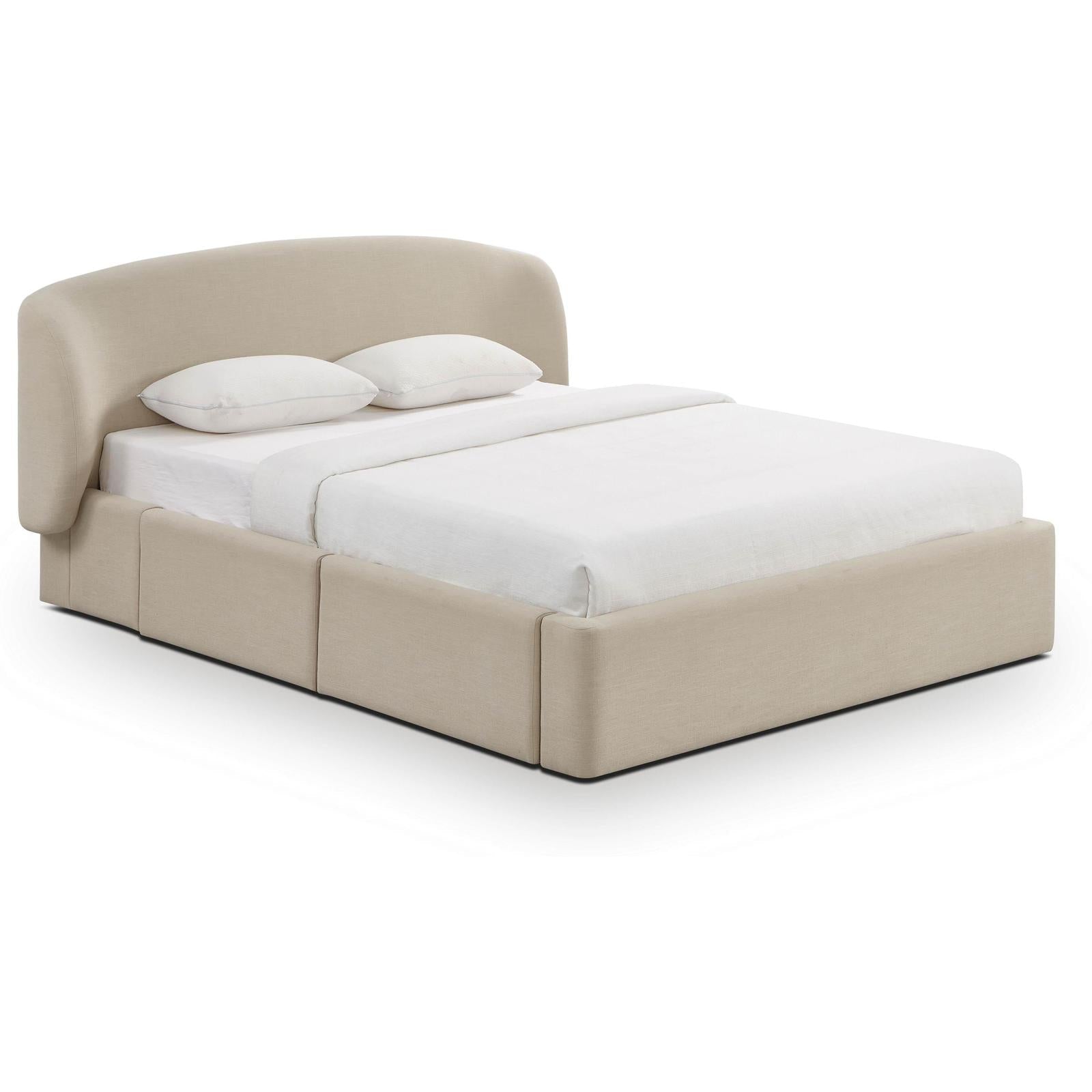 TOV Furniture Corey Upcycled Performance Linen Storage Bed