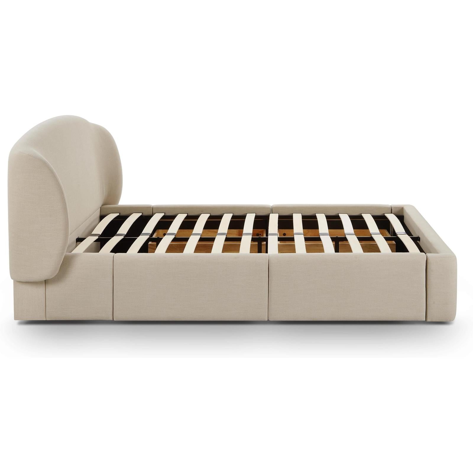 TOV Furniture Corey Upcycled Performance Linen Storage Bed