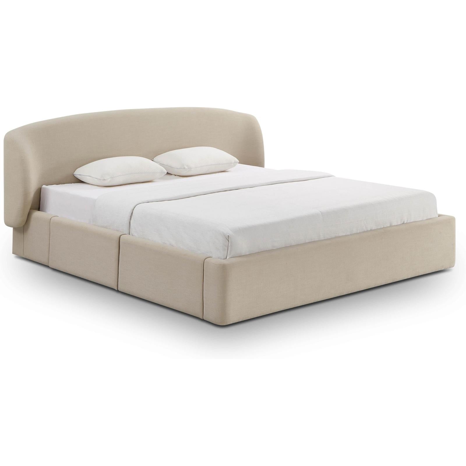 TOV Furniture Corey Upcycled Performance Linen Storage Bed