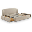 TOV Furniture Corey Upcycled Performance Linen Storage Bed