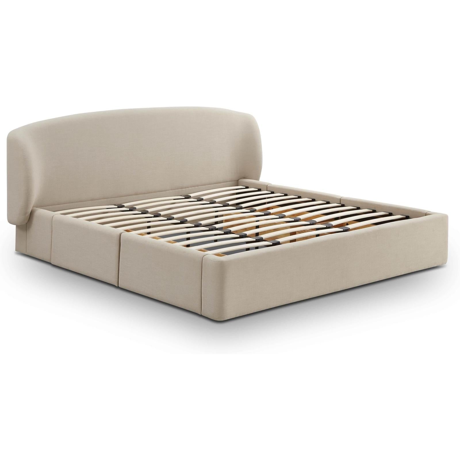 TOV Furniture Corey Upcycled Performance Linen Storage Bed