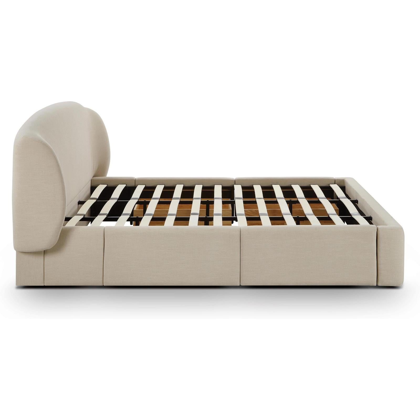 TOV Furniture Corey Upcycled Performance Linen Storage Bed