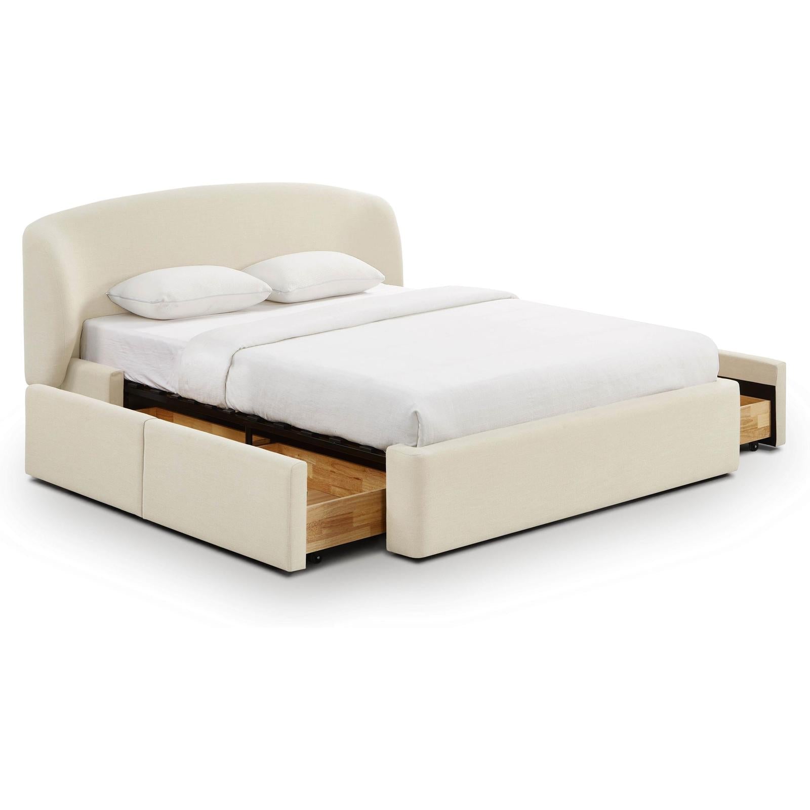 TOV Furniture Corey Upcycled Performance Linen Storage Bed