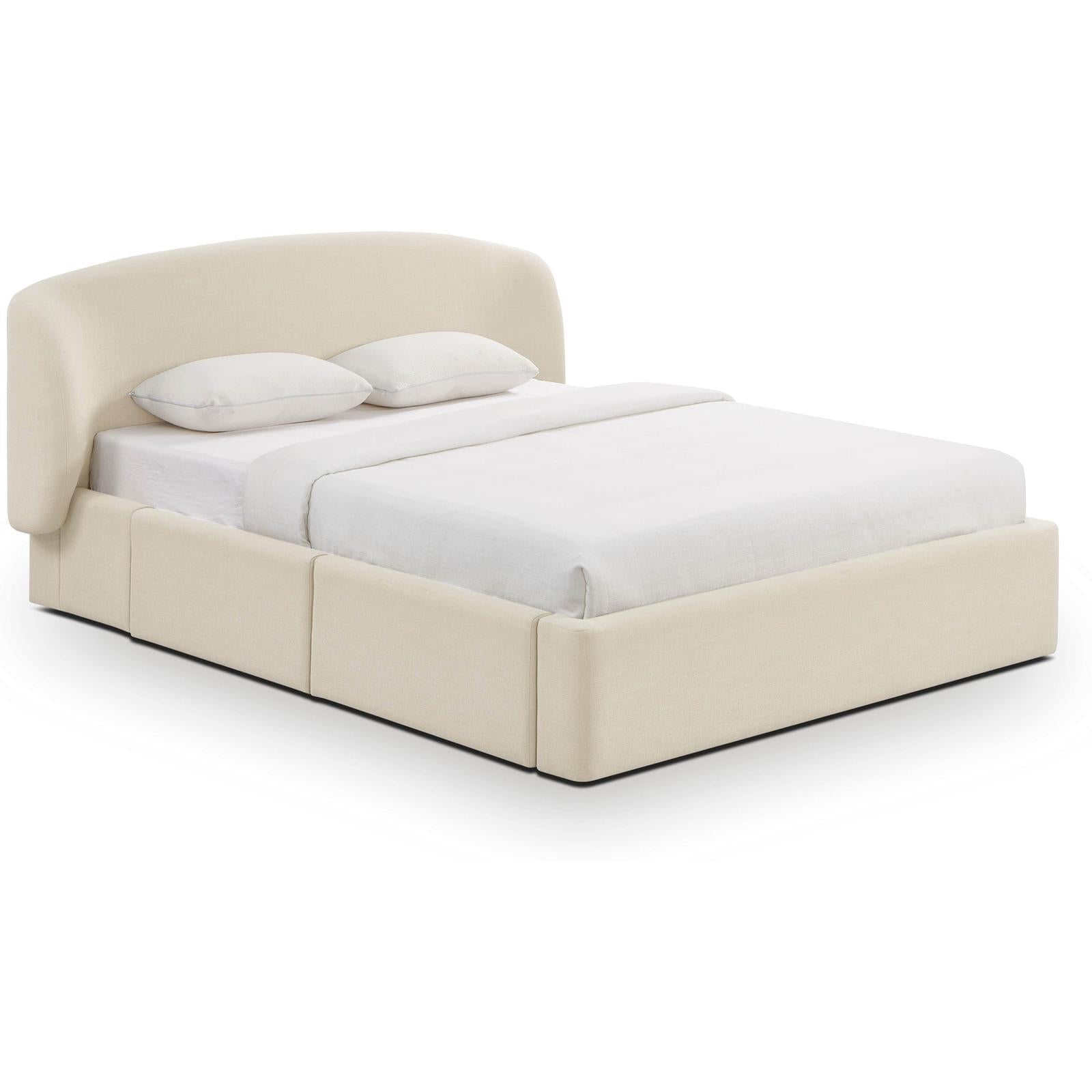 TOV Furniture Corey Upcycled Performance Linen Storage Bed
