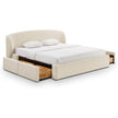 TOV Furniture Corey Upcycled Performance Linen Storage Bed