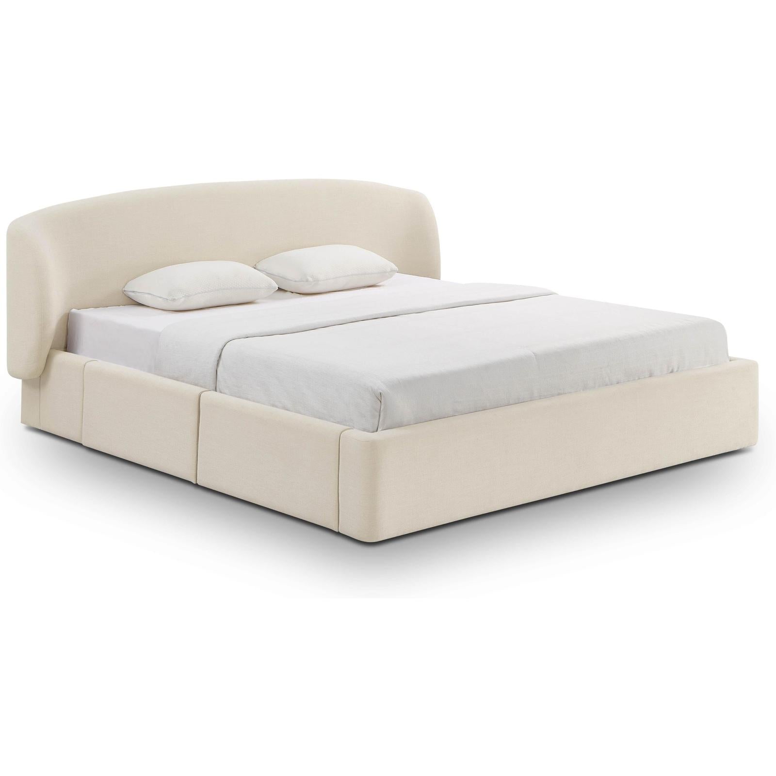 TOV Furniture Corey Upcycled Performance Linen Storage Bed