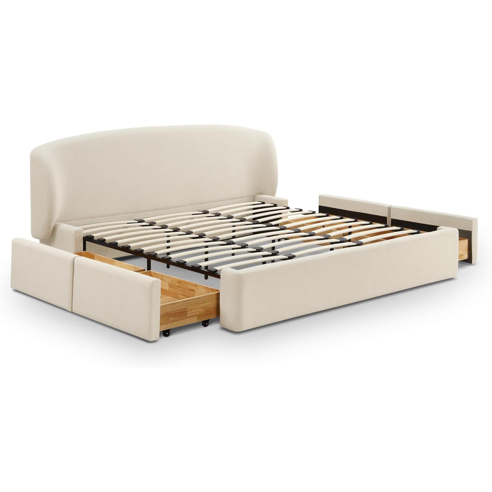 TOV Furniture Corey Upcycled Performance Linen Storage Bed