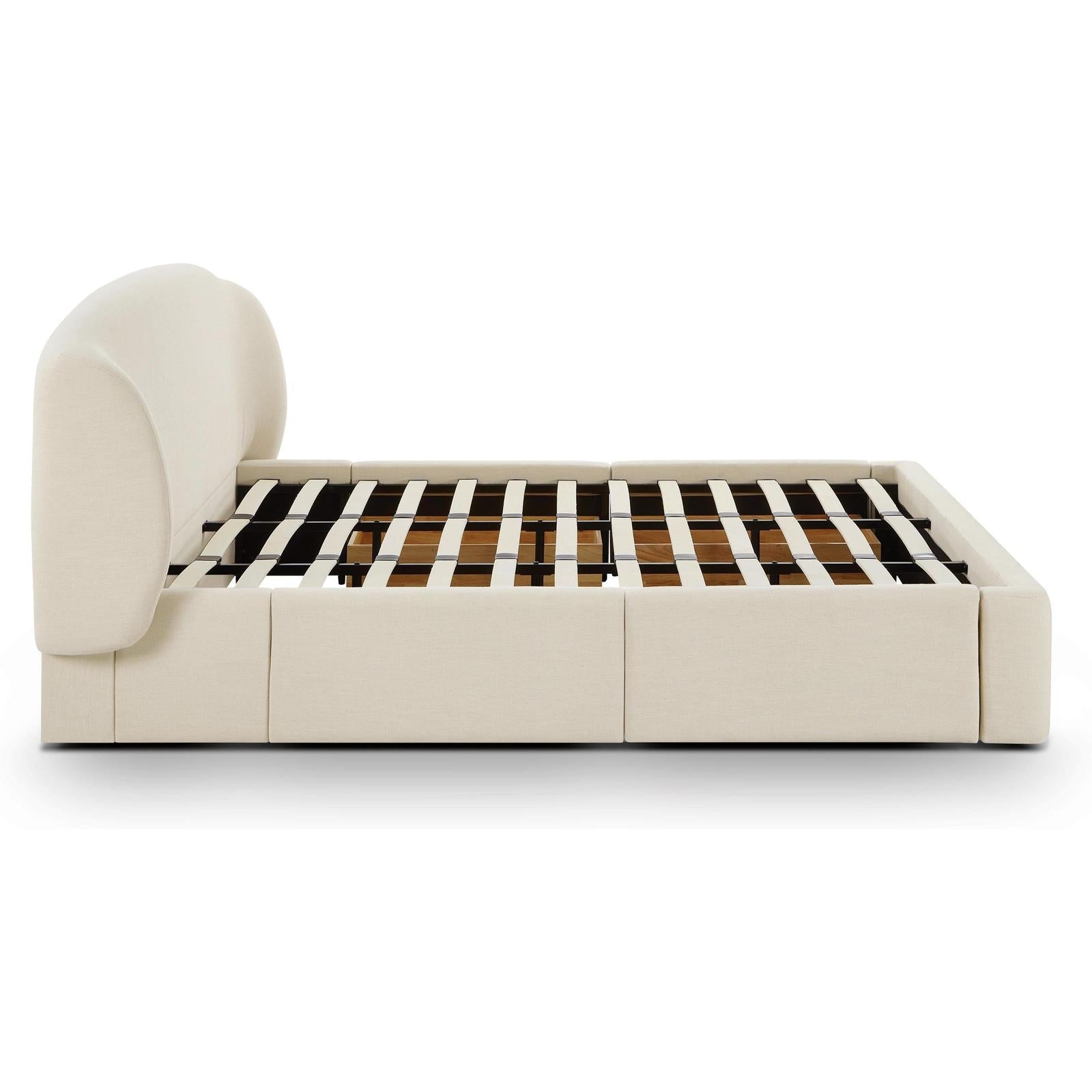 TOV Furniture Corey Upcycled Performance Linen Storage Bed