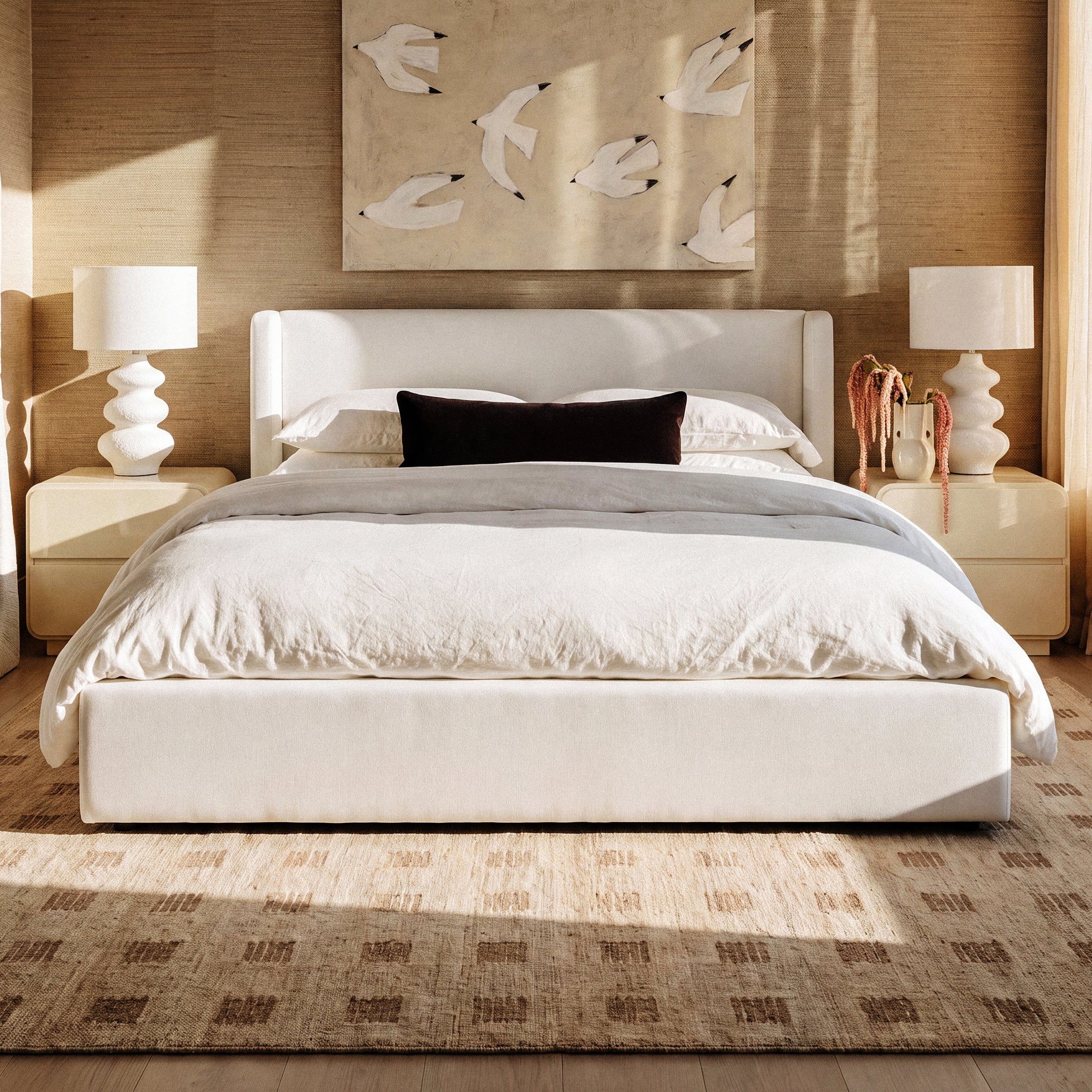 TOV Furniture Harmony Performance Chenille Storage Queen Bed