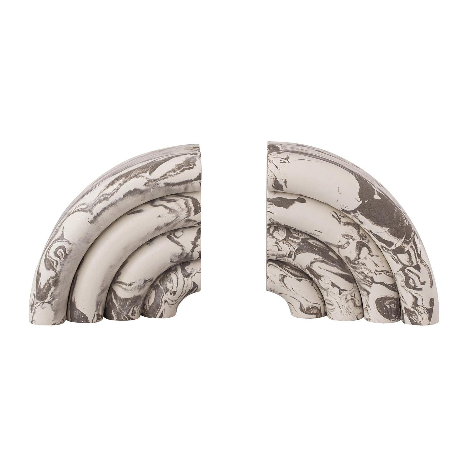 TOV Furniture Grey Marble Bookends - Set of 2