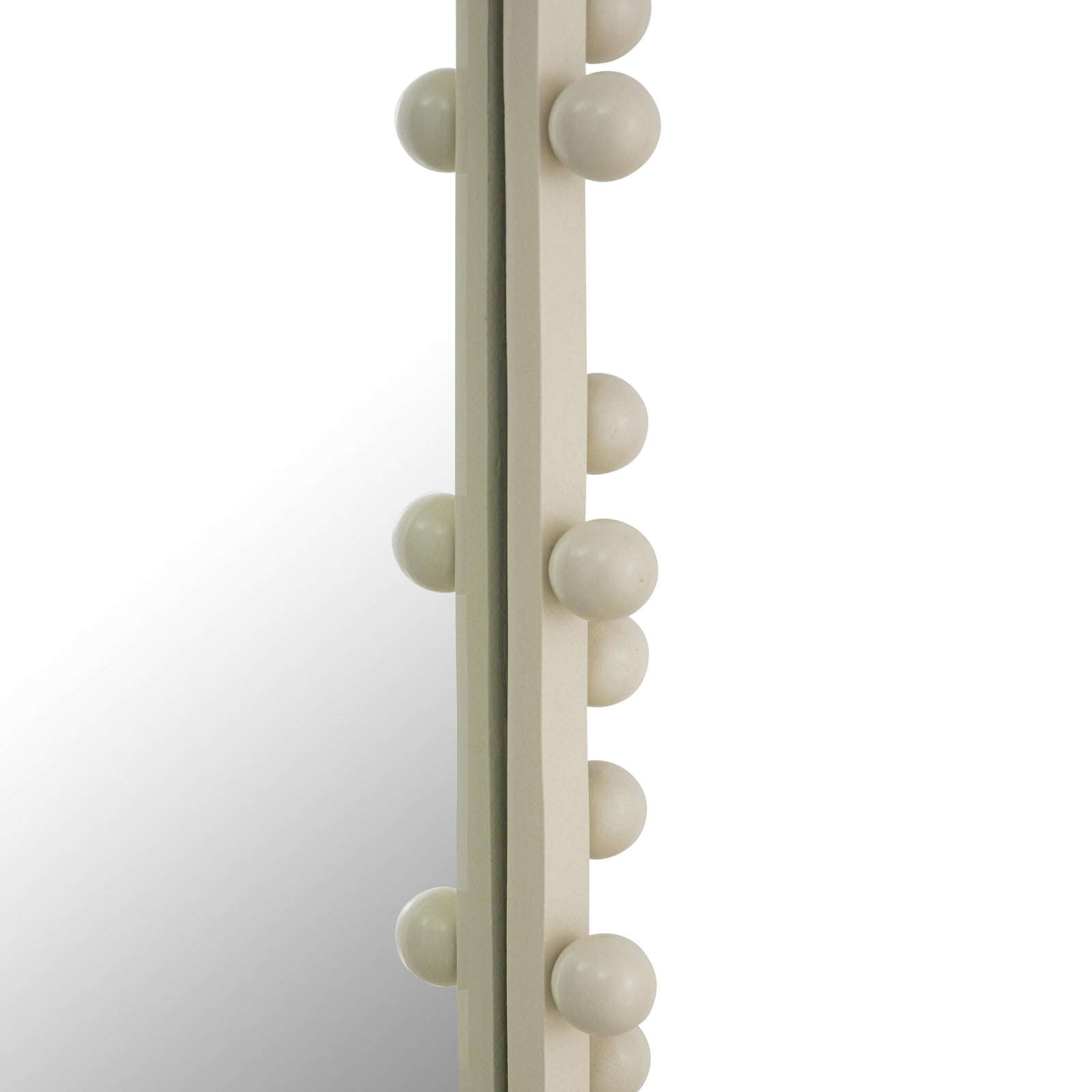 TOV Furniture Bubbles Ivory Oval Wall Mirror