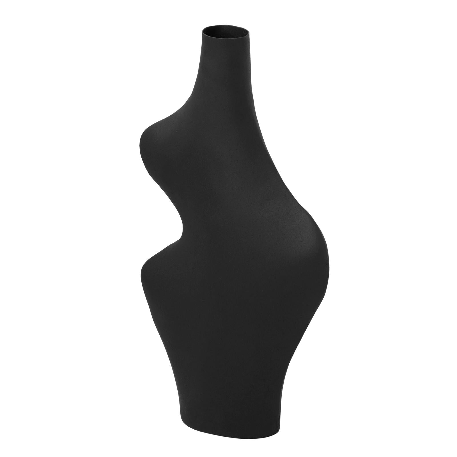 TOV Furniture Tarri Black Steel Vase