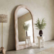 TOV Furniture Kaia Cream Textured Floor Mirror