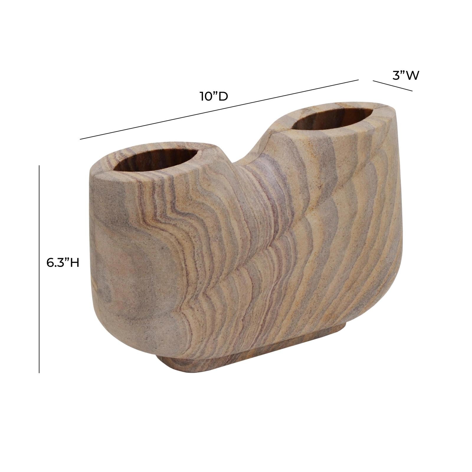TOV Furniture Saava Rainbow Stone Vase
