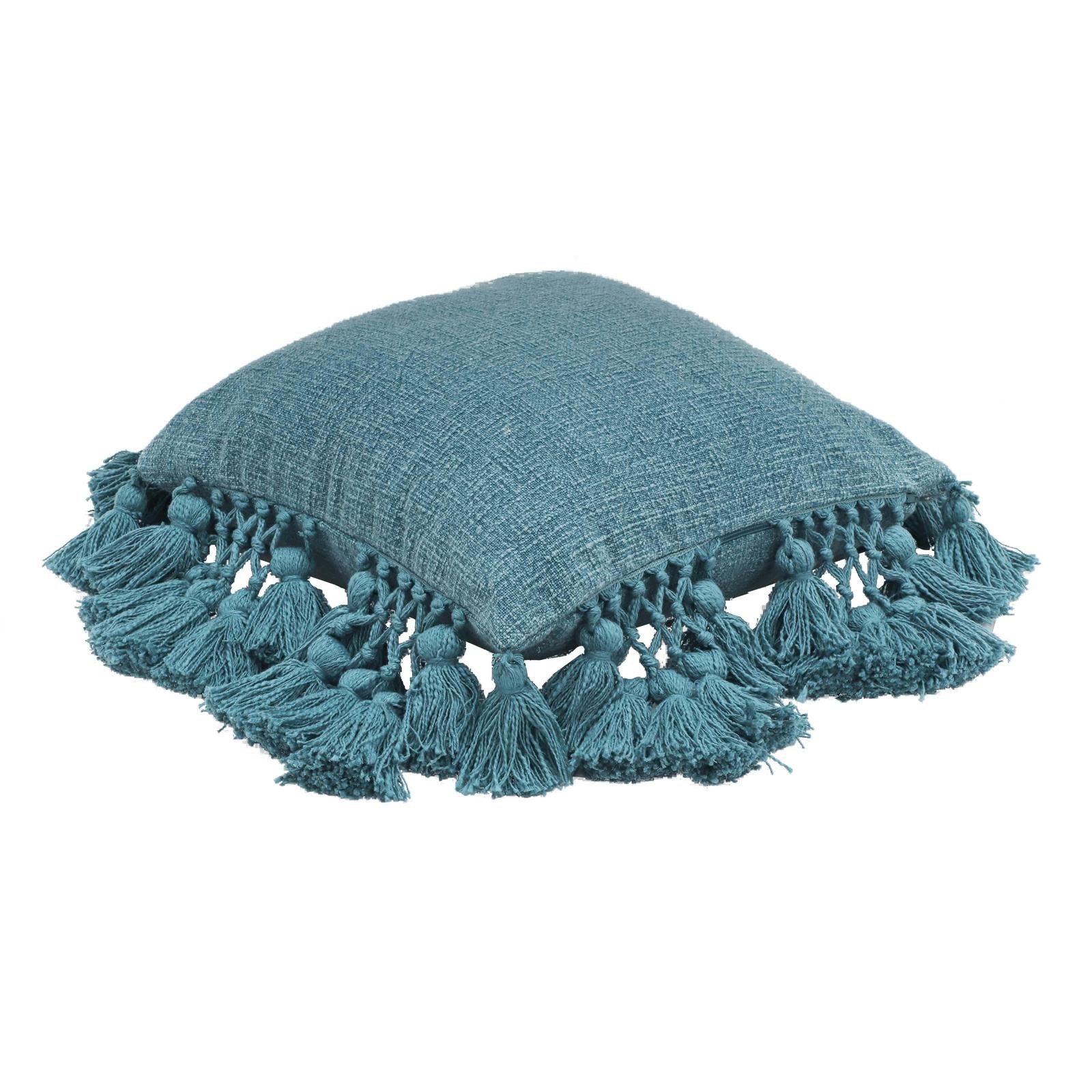 TOV Furniture Stone Washed Cotton Tasseled Pillow