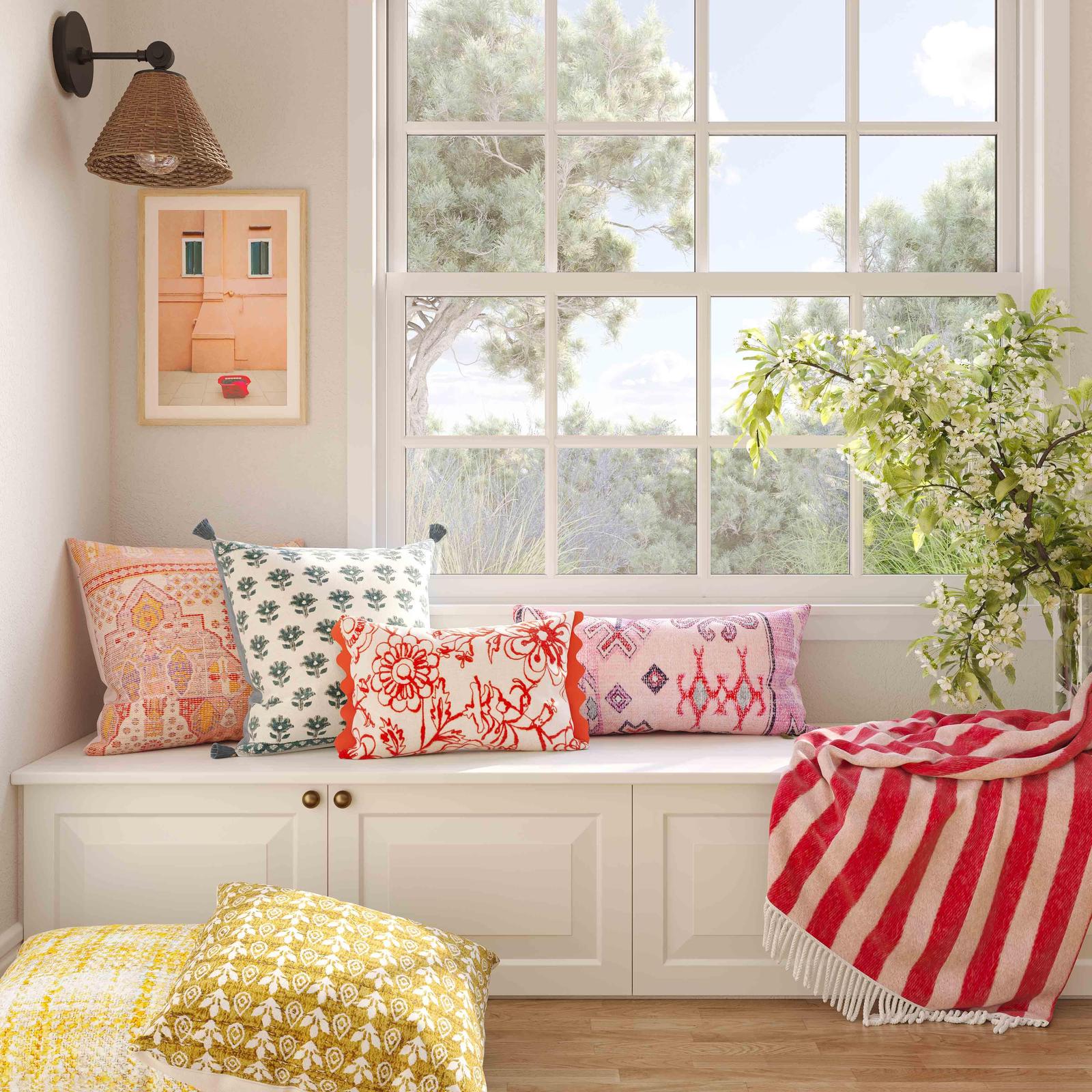 TOV Furniture Frazzle Textured Square Throw Pillow