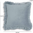 TOV Furniture Alessia Distressed Velvet Square Throw Pillow
