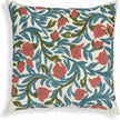 TOV Furniture Tulip Embroidered Floral Wool Square Throw Pillow