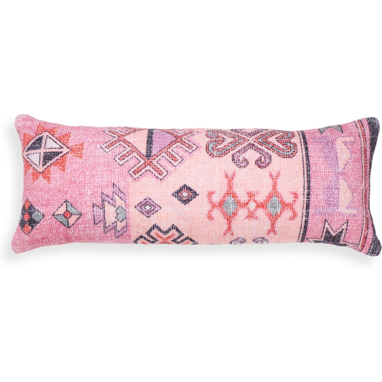 TOV Furniture Persia Pink Cotton Bolster Pillow