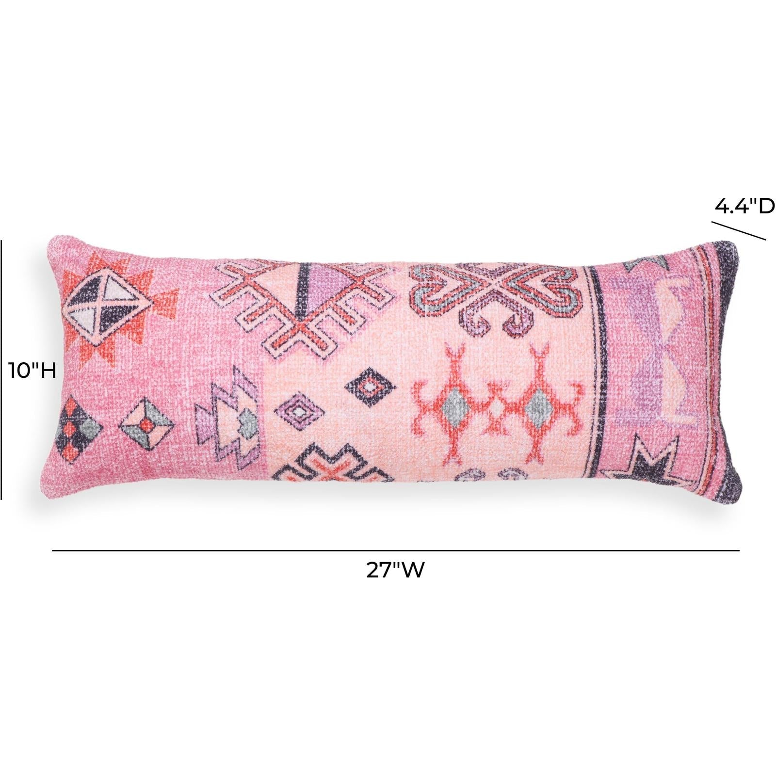 TOV Furniture Persia Pink Cotton Bolster Pillow